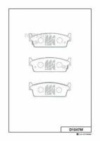 KASHIYAMA D1047M D1047M KASHIYAMA колодка дисковая 149/280/349/480/D1145/D1160/PN2160/PN2200/PN2422 44060A1588/71L85/41L85/V6786/AY060NS801 R