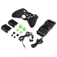 Dobe Комплект аксессуаров Super Kit для консоли Xbox One/One X/One S (TYX-1752), черный, 1 шт