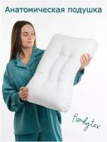 Подушка для сна, анатомическая подушка, гипоаллергенная подушка ПСС2(45х65) высотой 14 см