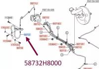 Шланг тормозной передний правый Солярис/Рио 17-