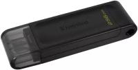 Флеш Диск Kingston 256Gb DataTraveler 70 Type-C DT70/256GB USB3.2 черный