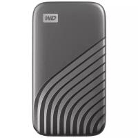 Внешний жесткий диск SSD 1Tb, Western Digital My Passport USB 3.2, Type-C, Gray (WDBAGF0010BGY-WESN)