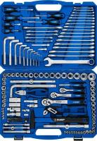 ЗУБР Универсал-142, 142 предм, (1/2″+ 3/8″+ 1/4″), универсальный набор инструмента, Профессионал (27670-H142)