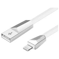 Кабель с разъемом USB HOCO x4 Zinc для Lightning, 2.4 A, длина 1.2 м, white, 6957531038597