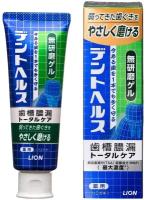 Гелевая зубная паста Lion Dent Health Smooth Gel для профилактики опущения, кровоточивости десен и неприятного запаха изо рта, 85 гр