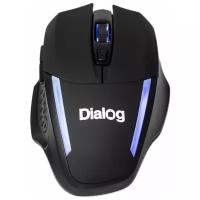 Мышь беспроводная Dialog MROK-10U LED USB Black