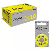 Батарейки Perfeo ZA10/6BL Airozinc Premium, 60 шт