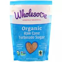 Сахар Wholesome! Organic Raw Cane Turbinado Sugar Турбинадо органический тростниковый сахар-песок