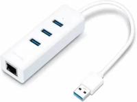 Сетевая карта TP-LINK UE330 + USB Hub 3.0 3-ports 1 Gigabit Ethernet port