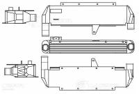 ОНВ (радиатор интеркулера) для спецтехники Komatsu WB93R/S-5E0; WB97S-5E0 (06-) с дв. S4D104E3 LRIC 3101 LUZAR