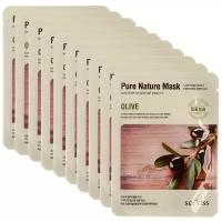 Secriss маска тканевая Pure Nature Mask Pack Olive с экстрактом оливы