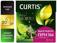 Чай зеленый Curtis Fresh Mojito в пирамидках, 20 шт., 1 уп