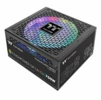 Блок питания Thermaltake ATX 750W Toughpower GF1 ARGB 80+ gold (24+4+4pin) APFC 140mm fan color LED 9xSATA Cab Manag RTL