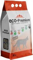 Eco-Premium Blue древесный комкующийся наполнитель для туалета кошек без запаха 20л