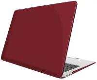 Чехол для Macbook Air 13 2020-2018 A1932, A2179, A2337 M1, глянцевый, Бордовый