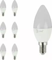 Светодиодная лампа ЭРА F-LED 9W эквивалент 55W 6000K 720Лм E14 свеча (комплект из 6 шт)