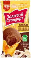Мороженое Золотой стандарт Пломбир шоколадный в стаканчике, 86 г