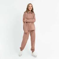 Костюм женский (джемпер, брюки) MINAKU: Casual Collection цвет бежевый, размер 44