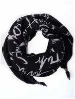 Палантин, Sergio Valentini, Французская косынка, Палантин долька, цвет: Черный, Серый, 170 х 47 см
