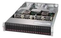 Supermicro Сервер SYS-2029U-TR4 2U, 2xLGA3647 up to 205W, iC621 X121PU, 24xDDR4, up to 24x2.5 SAS SATA, up to 4x2.5 NVME Gen3 optional, 4x