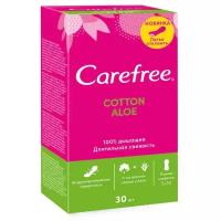 Carefree салфетки ежедневные Aloe, 2 капли, 30 шт