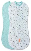 Конверт на молнии Summer Infant 58553A Swaddlepod 2 шт розовые пчелки/голубой