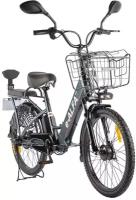 Электровелосипед GREEN CITY e-ALFA New (Eltreco), темно-серый