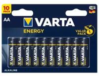 VARTA VRT-LR6E(10)БЛ Батарейка AA LR6 1.5V блистер 10шт. (цена за 1шт.) Alkaline Energy VARTA