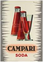 Постер / Плакат / Картина Рекламный плакат - Коктейль Campari and soda 60х90 см в подарочном тубусе