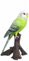 Фигура декоративная садовая Зеленый попугай, 9,7*8*16,5см KSMR-626543/F598