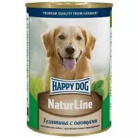 Влажный корм HAPPY DOG для любых собак, Телятина с овощами 410гр