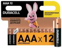 DURACELL Basic ААА Батарейки алкалиновые 1.5V LR03 12шт