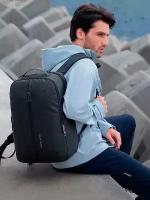 Рюкзак городской дорожный мужской Mark Ryden универсальный 20л, для ноутбука 15.6", с USB портом, влагостойкий, молодежный, черный