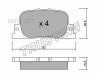 TRUSTING 7680 К-т дисков. тормоз. колодок