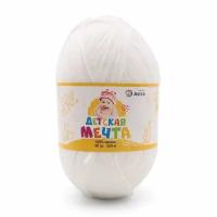 Пряжа для вязания Astra Premium 'Детская Мечта', 90г, 360м (100% акрил) (01 белый), 3 мотка