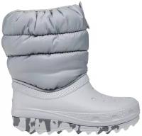 Сапоги детские Crocs Classic Neo Puff Boot K Light Grey (EU:33-34)