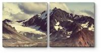 Модульная картина Горный пейзаж Аляски 50x25