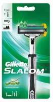 Бритва безопасная+1 сменная кассета Slalom Gillette/Жиллетт