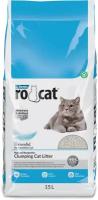 Ro Cat Ro Cat комкующийся наполнитель без пыли Натуральный, пакет (Natural) ROCT-1122-PE15L-0000, 12,75 кг