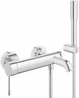 Grohe Однорычажный смеситель для ванны Grohe Essence+ 33628 001 с душевым гарнитуром