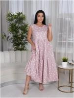 Сарафан LOVETEX.STORE, размер 62, розовый