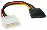 Кабель питания SATA ExeGate EX-CC-SATA-PS (Molex 4pin/SATA15pin, 0,15м)