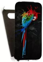 Кожаный чехол для Nokia Lumia 820 Redberry Leather Case (Белый) (Дизайн 152)