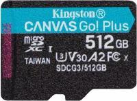 Карта памяти Kingston Canvas Go! Plus microSDXC 512GB (с адаптером)