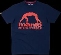 Футболка спортивная, мужская Manto Defend Youself 2.0 - Navy Blue (L)