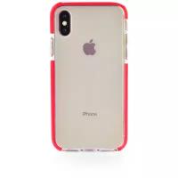 Чехол накладка Gurdini Crystal Ice 906176 силикон противоударный для Apple iPhone X/XS 5.8",906176, красный