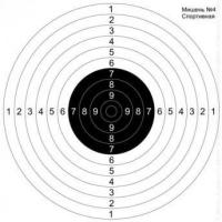Мишень для пристрелки ружей №4 спортивная, 500х500 мм