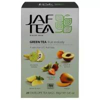 Чай зелёный JAF TEA Green Fruit Melody 20 пакетиков в конвертиках, Ассорти 5 видов