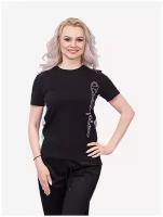 Crewneck T-Shirt, футболка, (NBK/BGP/VIE/CBG) черный/розовый/сиреневый/голубой, S