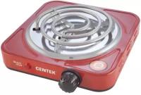 Плитка электрическая Centek CT-1508 (Red) 1конфорка ТЭН 140мм, 1000Вт, индикатор работы